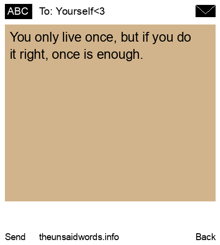unsent message to Yourself<3
