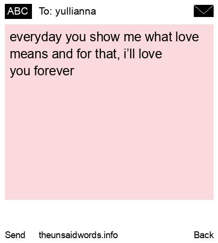 unsent message to yullianna