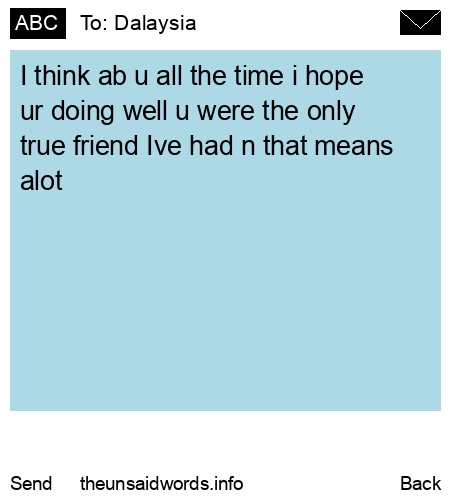 unsent message to Dalaysia