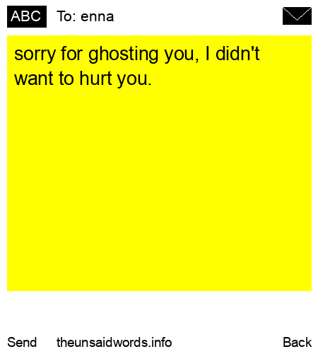 unsent message to enna