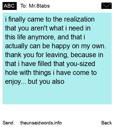 unsent message to Mr.8tabs