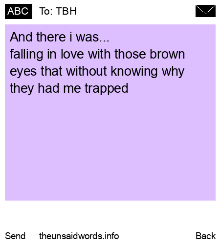 unsent message to TBH