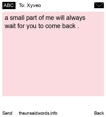 unsent message to Xyveo