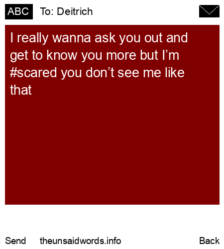 unsent message to Deitrich