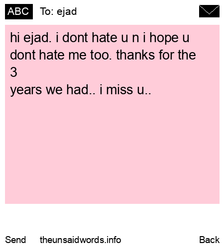 unsent message to ejad