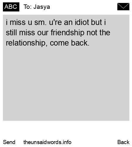 unsent message to Jasya 
