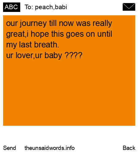 unsent message to peach,babi