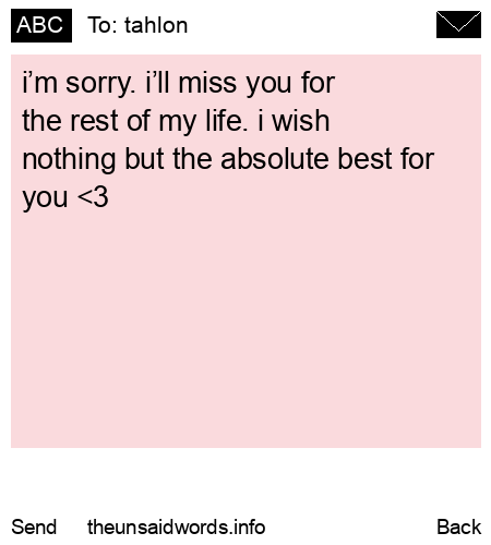 unsent message to tahlon 