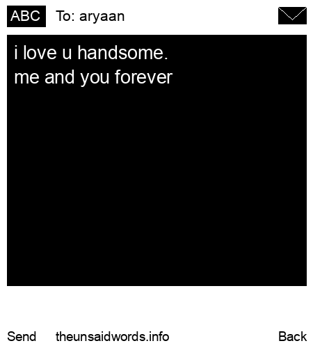 unsent message to aryaan