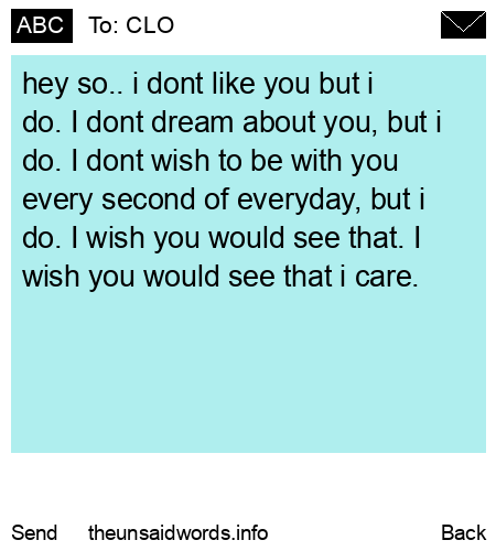 unsent message to CLO