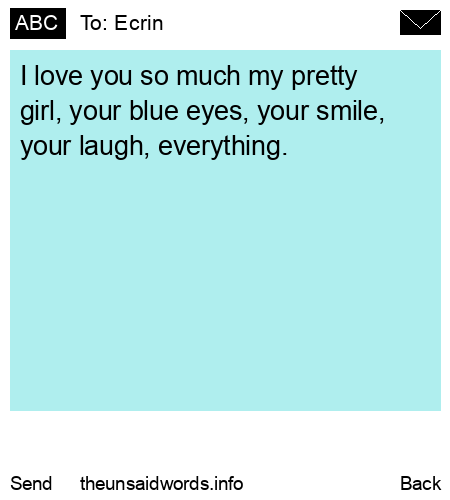 unsent message to Ecrin