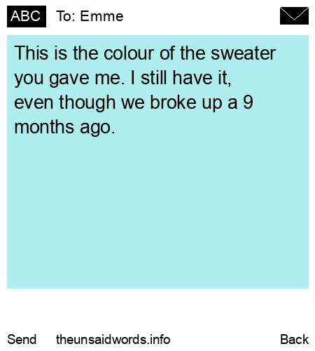 unsent message to Emme