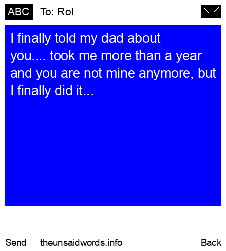 unsent message to Rol