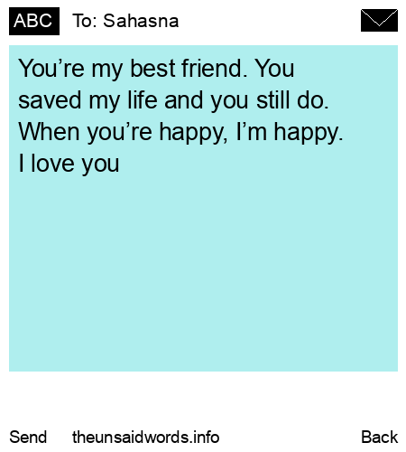 unsent message to Sahasna 