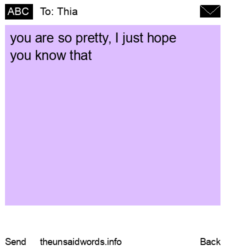 unsent message to Thia