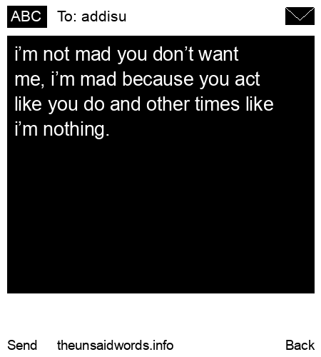 unsent message to addisu