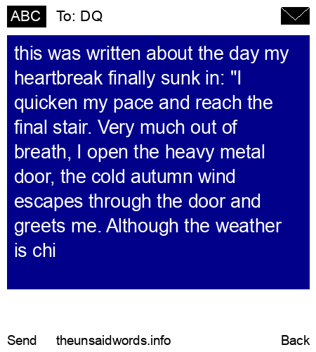unsent message to DQ