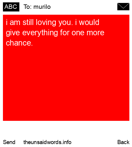 unsent message to murilo