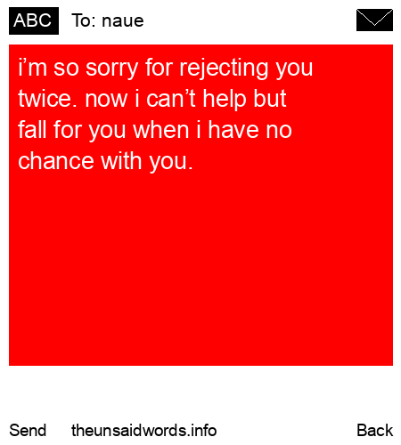 unsent message to naue