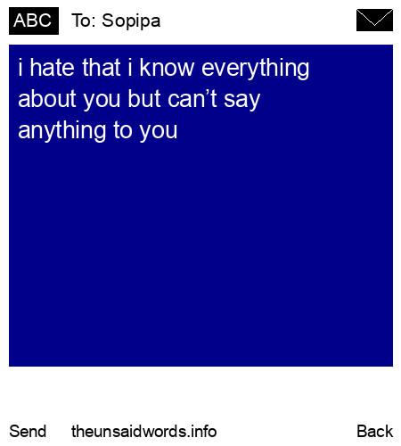 unsent message to Sopipa
