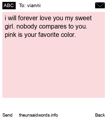 unsent message to vianni 
