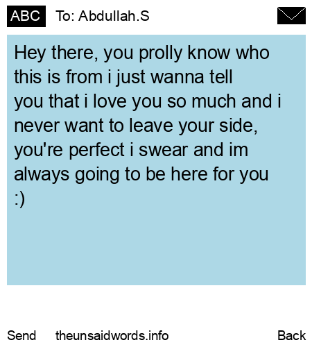 unsent message to Abdullah.S