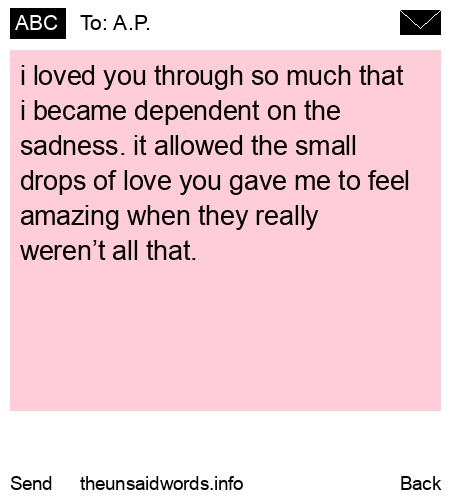 unsent message to A.P.