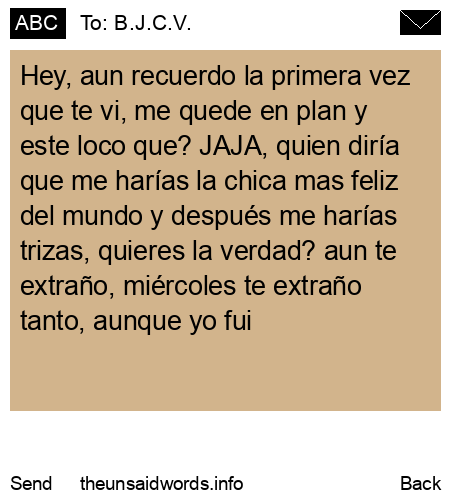 unsent message to B.J.C.V.