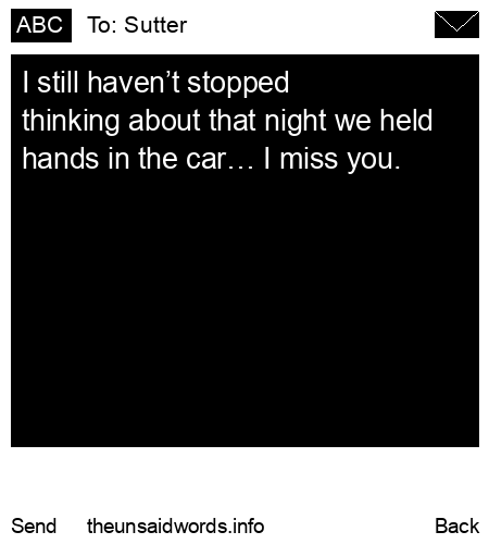 unsent message to Sutter
