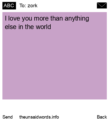 unsent message to zork