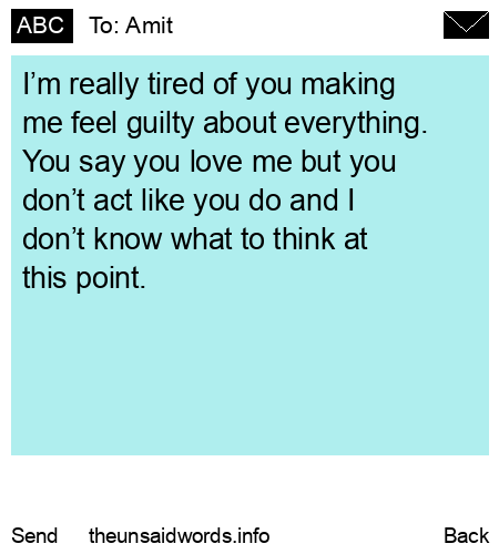 unsent message to Amit