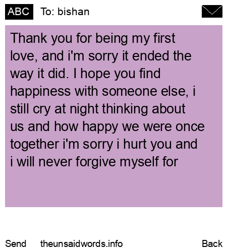 unsent message to bishan