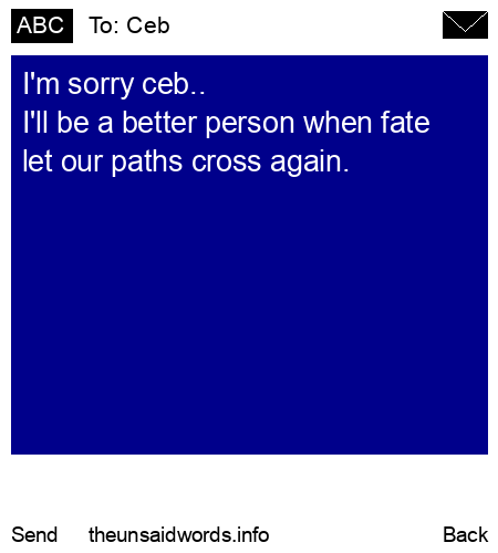 unsent message to Ceb