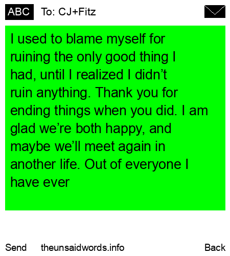 unsent message to CJ+Fitz