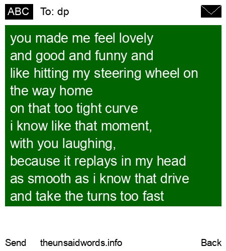unsent message to dp