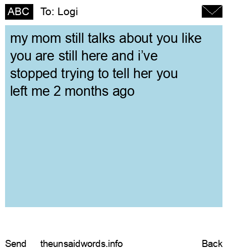 unsent message to Logi