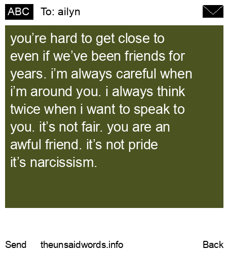 unsent message to ailyn