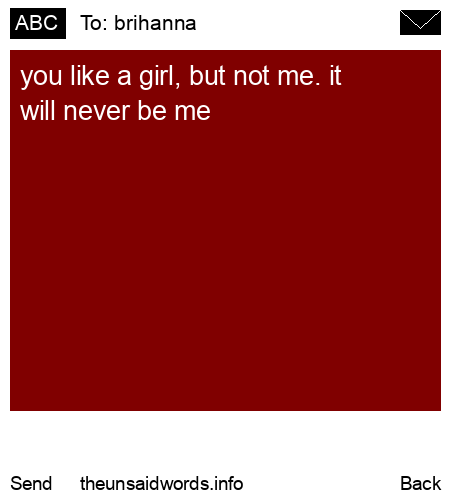 unsent message to brihanna