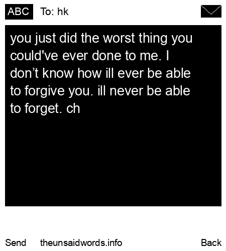 unsent message to hk