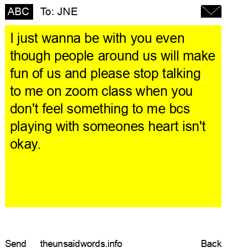 unsent message to JNE