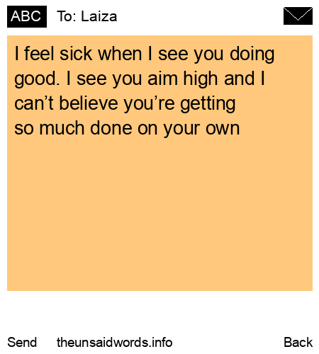 unsent message to Laiza
