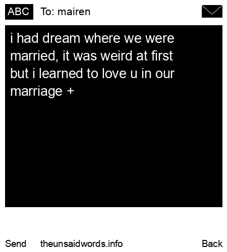 unsent message to mairen
