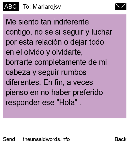 unsent message to Mariarojsv