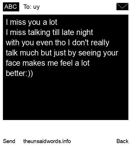 unsent message to uy