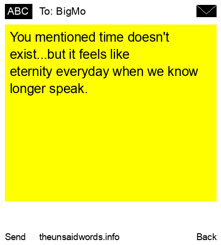 unsent message to BigMo