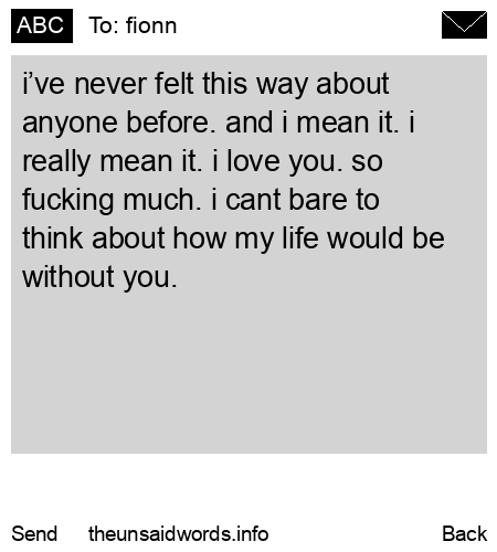 unsent message to fionn