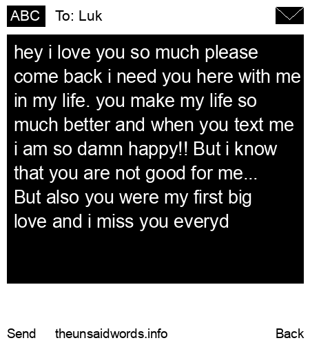 unsent message to Luk