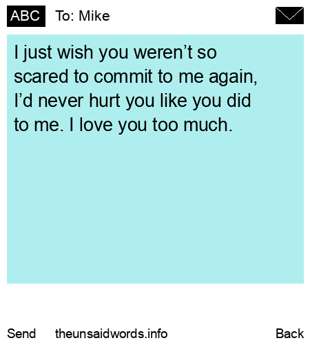 unsent message to Mike
