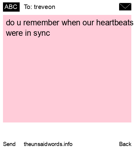 unsent message to treveon