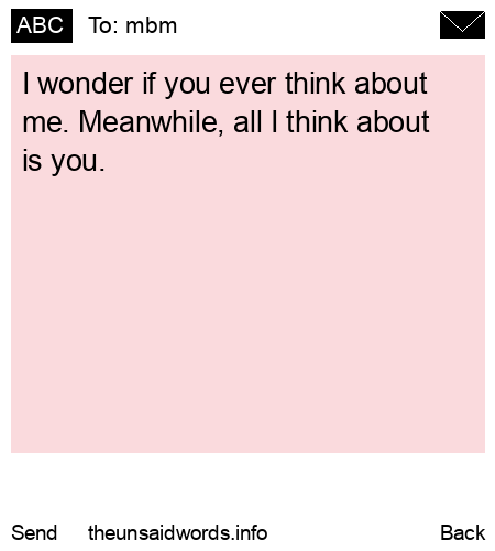 unsent message to mbm